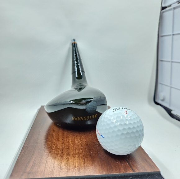 Vintage Arnold PALMER Golf Club Business Card Holder Titleist Ball Office Decor - Picture 12 of 15